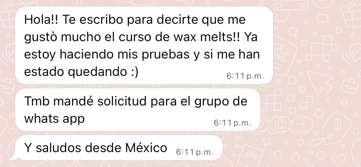 Mensaje de testimonio de una alumna desde México